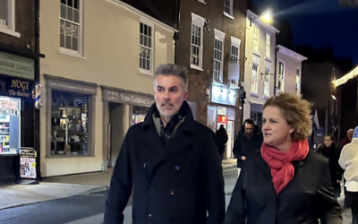 Mayor David Skaith takes to the streets of York to hear residents’ views on funding for police and fire and rescue services