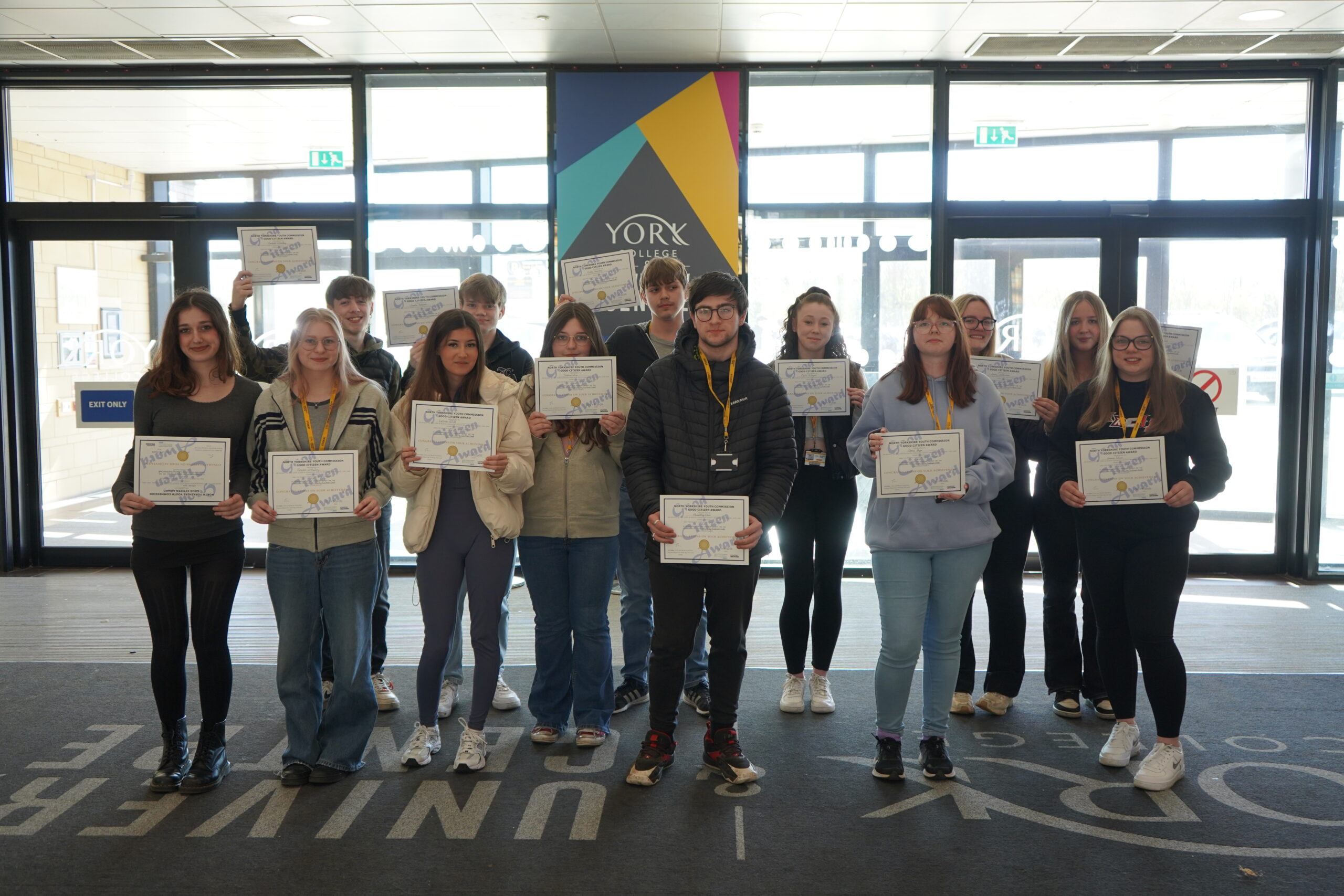 Award Winners at The White Rose Centre, York College.