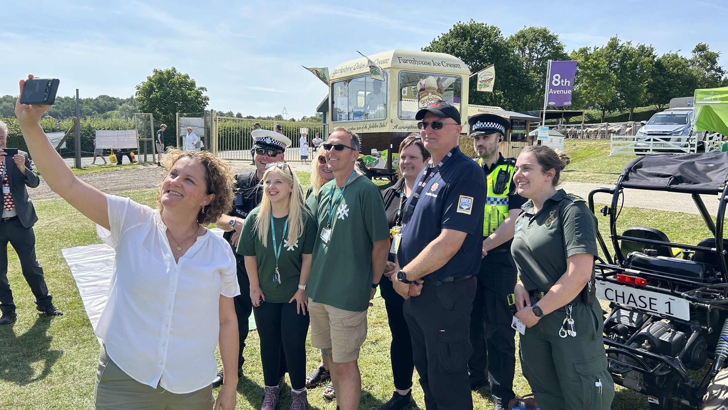 Deouty Mayor Jo Coles with members of the Road Safety Partnership