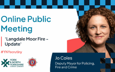 “Your Fire Service, Your Say” – Jo Coles, Deputy Mayor for Policing, Fire and Crime, to host online public meeting driven by interest from the public.