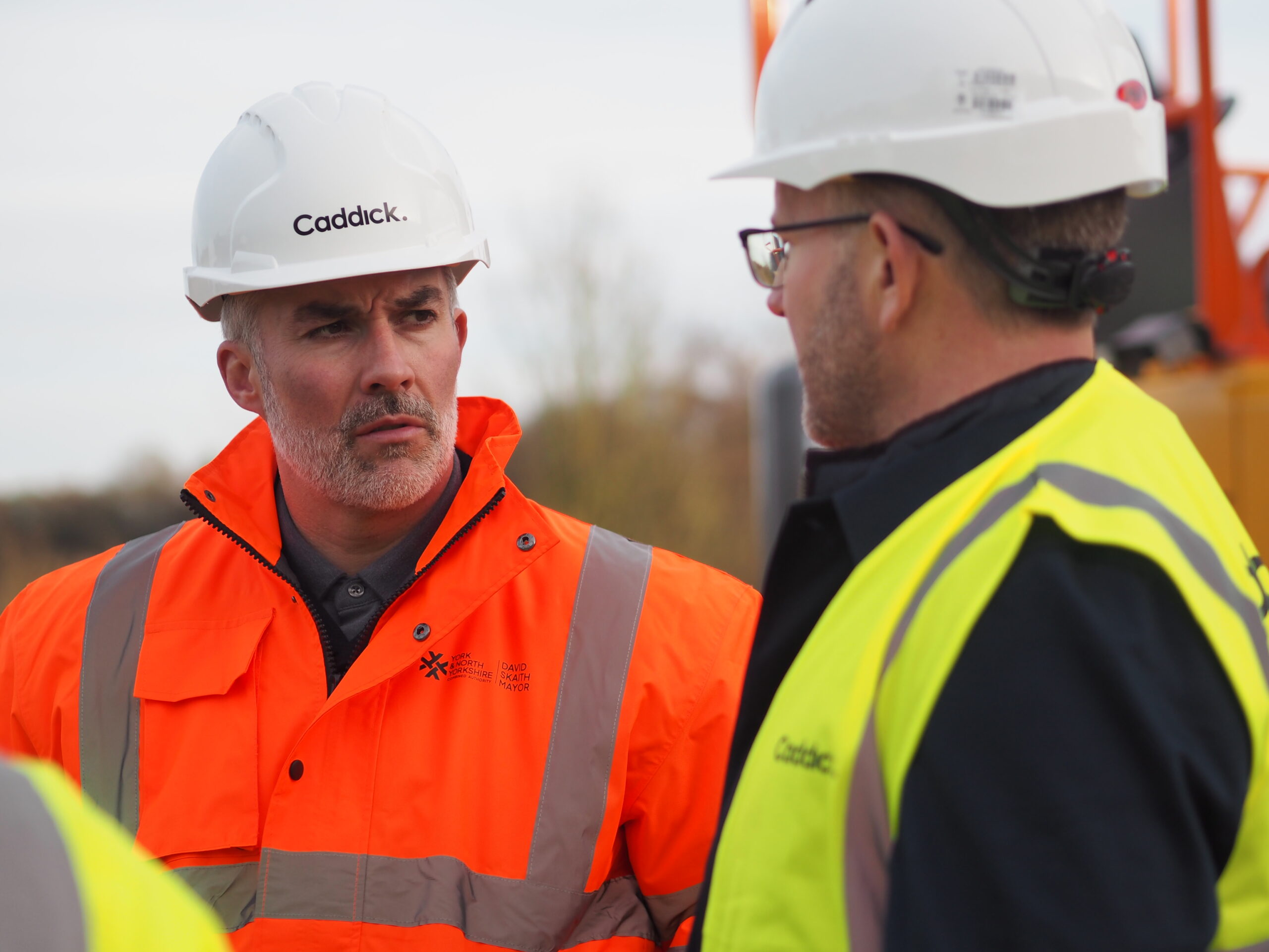 Mayor David Skaith visits construction site at Harrogate College, December 2025