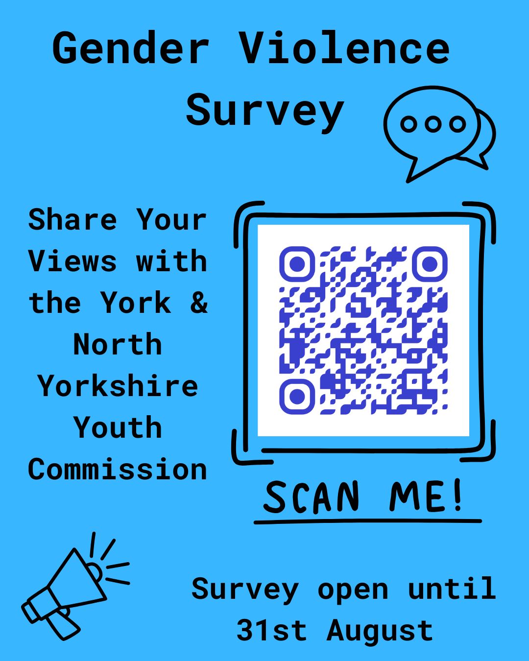 Youth Commission Gender Violence Survey Flyer